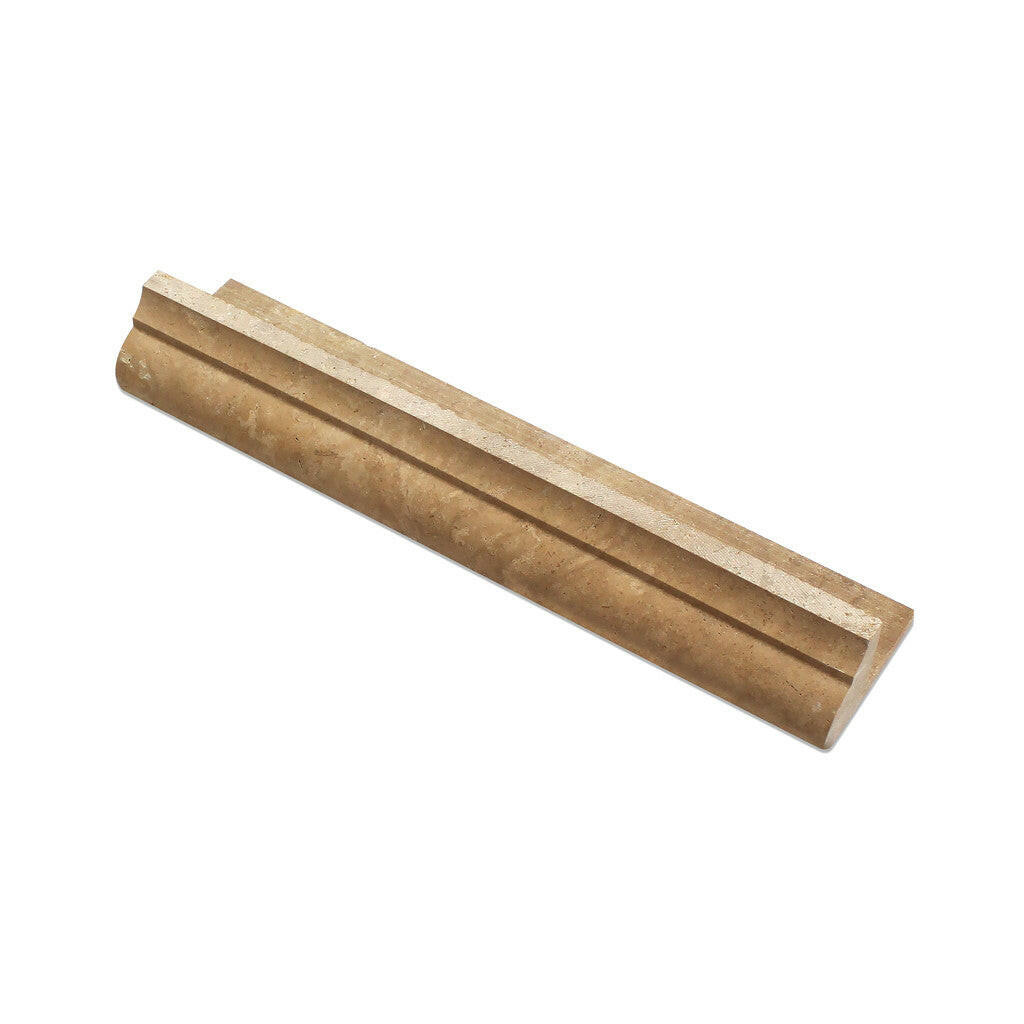 Noce Travertine Honed Corner Ogee Stair Tread Trim-Travertine Molding/Trim-American Tile Depot