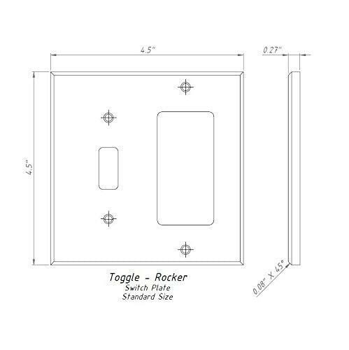 Noce Travertine Toggle Rocker Switch Wall Plate / Switch Plate / Cover - Honed-Travertine Wall/Switch Plate-American Tile Depot