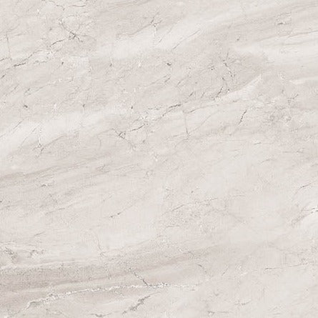 24 X 24 Nordic Sky White Polished Marble Look Porcelain Tile