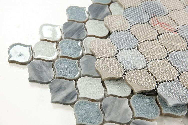 Oasis Beach Arabesque Mosaic Wall Tile-Mixed Mosaic-American Tile Depot