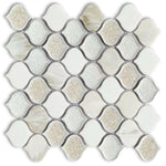 Oasis Calacatta Arabesque Mosaic Wall Tile-Mixed Mosaic-American Tile Depot