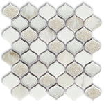 Oasis Calacatta Arabesque Mosaic Wall Tile-Mixed Mosaic-American Tile Depot