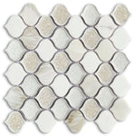 Oasis Calacatta Arabesque Mosaic Wall Tile-Mixed Mosaic-American Tile Depot