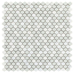 Oasis Carrara Arabesque Mosaic Wall Tile-Mixed Mosaic-American Tile Depot