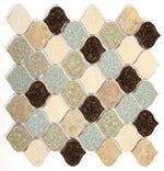 Oasis Earth Arabesque Mosaic Wall Tile-Mixed Mosaic-American Tile Depot