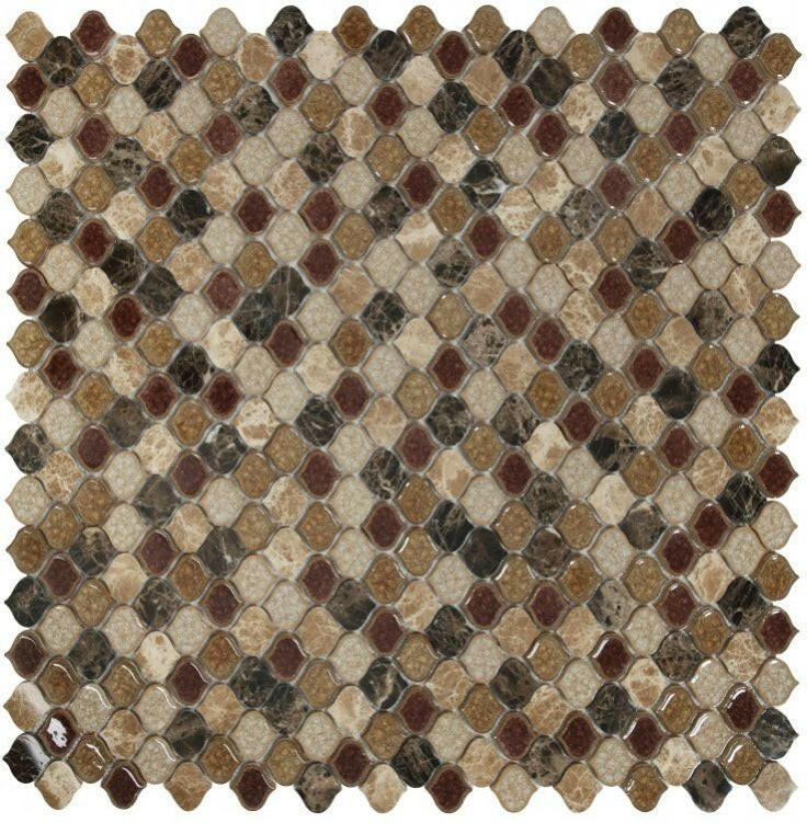 Oasis Princess Arabesque Mosaic Wall Tile-Mixed Mosaic-American Tile Depot