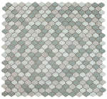 Oasis Swiss Blue Arabesque Mosaic Wall Tile-Mixed Mosaic-American Tile Depot