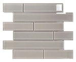 Oceanhouse Grey Shining Multi Size Glossy Subway Glass Mosaic Tile-Glass Mosaic-American Tile Depot