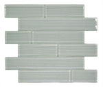 Oceanhouse Silver Grey Multi Size Glossy Subway Glass Mosaic Wall Tile-Glass Mosaic-American Tile Depot