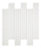 Oceanhouse Silver White Multi Size Glossy Subway Glass Mosaic Tile-Glass Mosaic-American Tile Depot