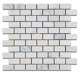 1 X 2 Oriental White / Asian Statuary Marble Polished Brick Mosaic Tile