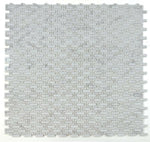 Parisienne White Polished Brick Marble Mosaic Tile-Marble Mosaic-American Tile Depot