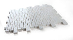 Parisienne White Polished Brick Marble Mosaic Tile-Marble Mosaic-American Tile Depot