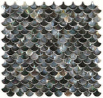 Perry Black Scale Pearl Mosaic Wall Tile-Pearl Mosaic-American Tile Depot