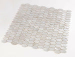 Perry White Arrow Elongated Hexagon Pearl Mosaic Wall Tile-Pearl Mosaic-American Tile Depot