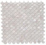 Perry White Scale Pearl Mosaic Wall Tile-Pearl Mosaic-American Tile Depot