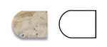 Philadelphia Travertine Honed 3/4 X 12 Bullnose Liner-Travertine Molding/Trim-American Tile Depot