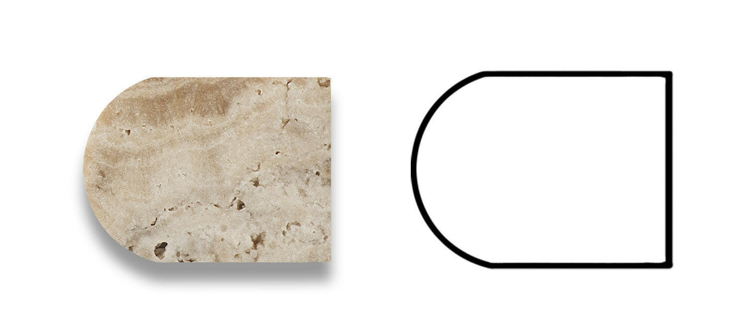 Philadelphia Travertine Honed 3/4 X 12 Bullnose Liner-Travertine Molding/Trim-American Tile Depot