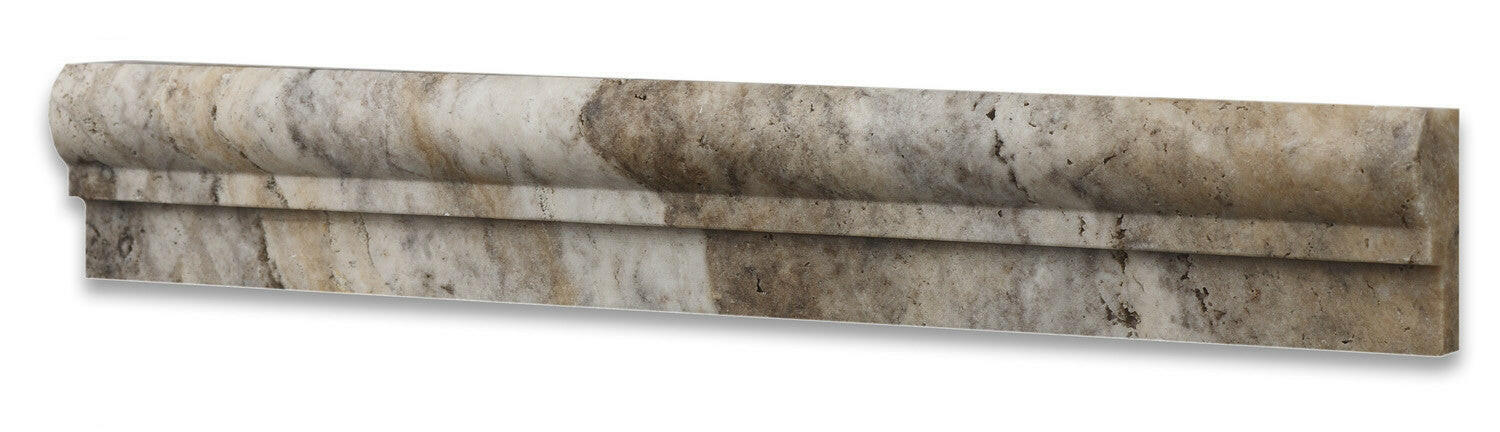 Philadelphia Travertine Honed OG-1 Chair Rail Molding Trim-Travertine Molding/Trim-American Tile Depot