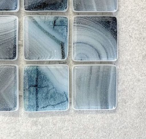 Phoenix Jasper Borneo Polished Square Glass Mosaic Tile-Recycled Glass Mosaic-American Tile Depot