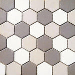 Phoenix Stoneglass Loft Matte Hexagon Glass Mosaic Tile-Recycled Glass Mosaic-American Tile Depot