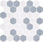 Phoenix Stoneglass Ocean Matte Hexagon Glass Mosaic Tile-Recycled Glass Mosaic-American Tile Depot