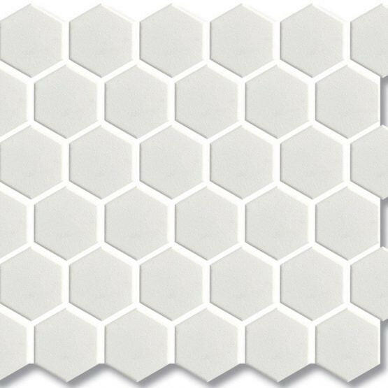 Phoenix Stoneglass XL Gainsboro Matte Hexagon Glass Mosaic Tile-Recycled Glass Mosaic-American Tile Depot