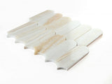 Sample of Precious Stone Piano Onyx Ivory Polished Arch Marble Mosaic Tile-Sample-American Tile Depot