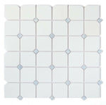 Precious Stone Clipped Crystal Ocean Polished Square Marble Mosaic Tile-Marble Mosaic-American Tile Depot