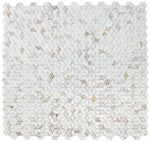 Precious Stone Cubic Calacatta Gold Polished Diamond Marble Mosaic Tile-Marble Mosaic-American Tile Depot