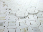 Precious Stone Embrace Calacatta Gold Polished Circular Marble Mosaic Tile-Marble Mosaic-American Tile Depot