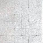 Precious Stone Textured Thassos Square Marble Mosaic Tile-Marble Mosaic-American Tile Depot