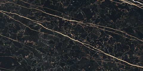 24 X 48 Prexious Thunder Night Glossy Marble Look Porcelain Tile