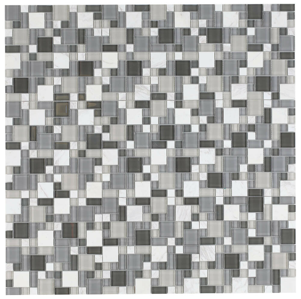 Prime Sea Multi-Sized Rectangular Mosaic Wall Tile-Mixed Mosaic-American Tile Depot