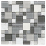 Prime Sea Multi-Sized Rectangular Mosaic Wall Tile-Mixed Mosaic-American Tile Depot