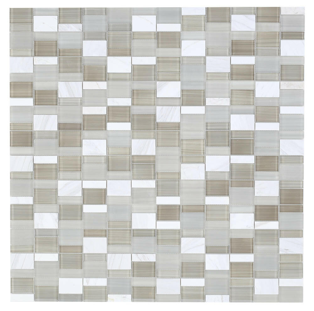 Prime Sea Salt Multi-Sized Rectangular Mosaic Wall Tile-Mixed Mosaic-American Tile Depot