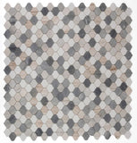 Rain Beach Polished Arabesque Marble Mosaic Tile