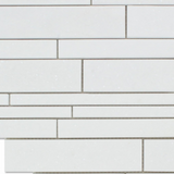 Thassos White Marble Polished Random Strip Mosaic Tile