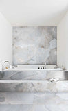 24 X 24 Reves Bleu Glossy Onyx Look Porcelain Tile-PORCELAIN-Large Format-American Tile Depot