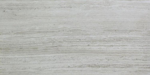 12 X 24 River Silver Matte Travertine Look Porcelain Tile