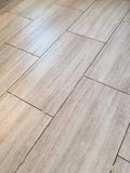 12 X 24 River White Lappato Semi-Polished Travertine Look Porcelain Tile