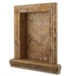 Scabos Travertine Hand-Made Custom Shampoo Niche / Shelf - LARGE - Honed-Accessories-American Tile Depot