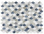 Seashell Beach Scale Glass Mosaic Tile-Glass Mosaic-American Tile Depot