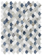 Seashell Beach Scale Glass Mosaic Tile-Glass Mosaic-American Tile Depot