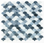 Seashell Grey Scale Glass Mosaic Tile-Glass Mosaic-American Tile Depot