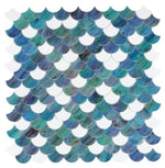 Seashell Ocean Scale Glass Mosaic Tile-Glass Mosaic-American Tile Depot