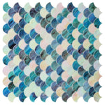 Seashell Sky Scale Glass Mosaic Tile-Glass Mosaic-American Tile Depot