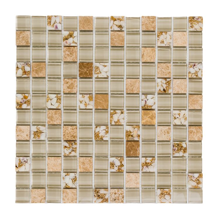 Selene Deity Square Mosaic Wall Tile-Mixed Mosaic-American Tile Depot