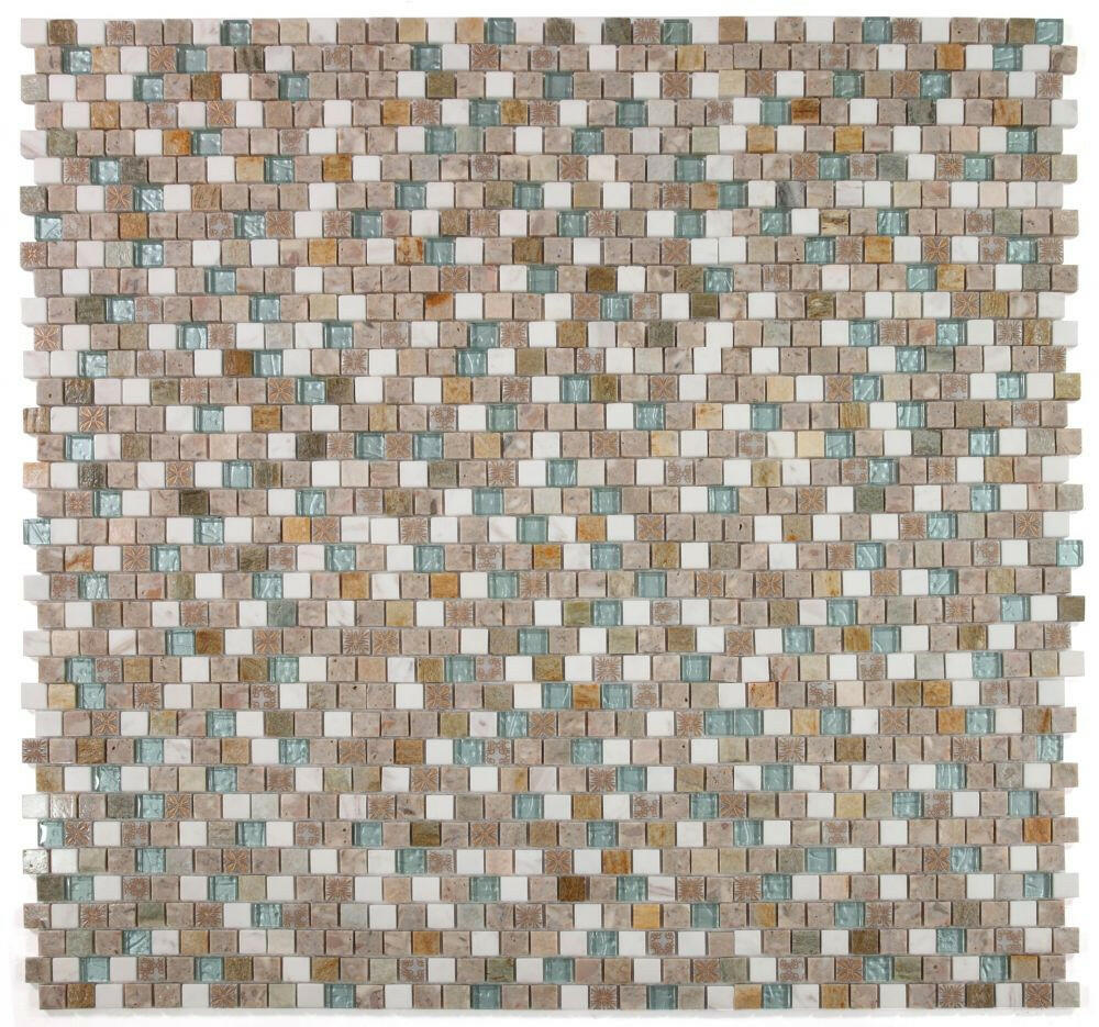 Selene Summer Square Mosaic Wall Tile-Mixed Mosaic-American Tile Depot