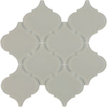 Sultan Beige Frosted Arabesque Glass Mosaic Tile-Glass Mosaic-American Tile Depot